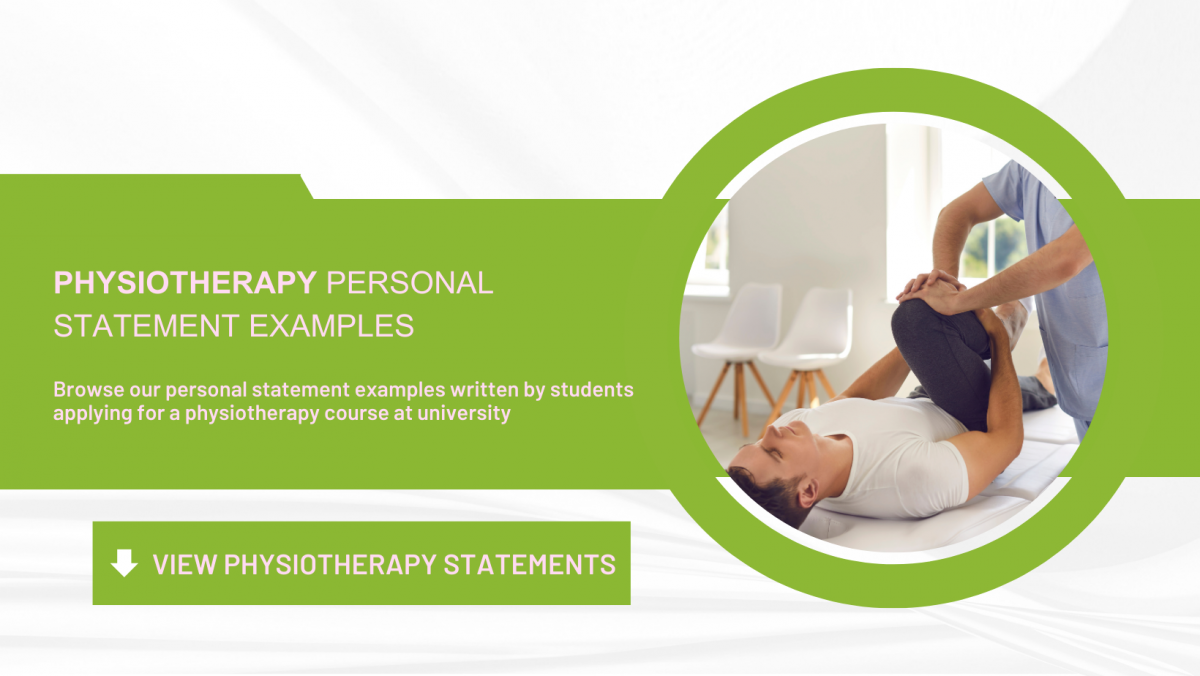 personal statement examples physiotherapy